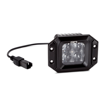 Led Cube Lights Flush Mount (Pair), Spot Beam, With Wiring Harness