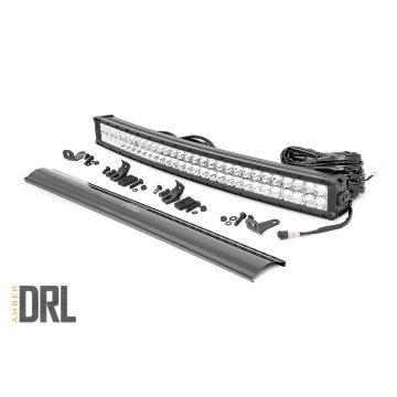 Chrome Series Led - 30 Inch Light- Curved Dual Row - White Drl