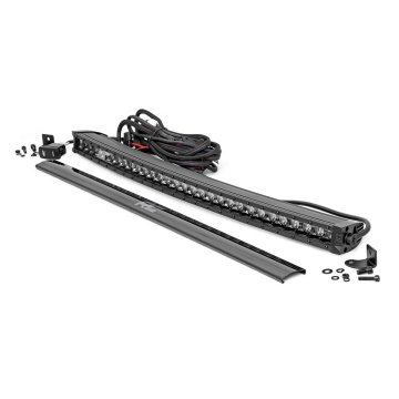 Black Series Led - 30 Inch Light - Curved Single Row - White Drl