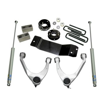 3.5 inch Lift Kit - 2014-2018 (2019 Legacy/Limited) Chevy Silverado and GMC Sierra 4WD with Aluminum or Stamp Steel Control arms - with Bilstein Rear Shocks