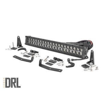 Led Light - Bumper Mount - 20" Black Dual Row - Amber Drl - Nissan Titan Xd (16-21)