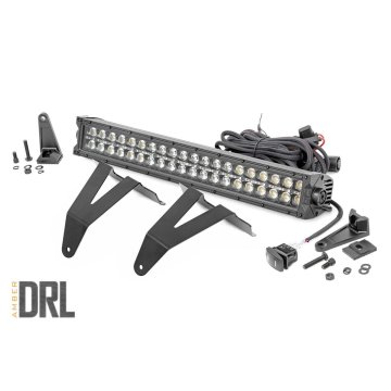 Led Light - Bumper Mount - 20" Black Dual Row- Amber Drl - Ram 1500 (19-23)