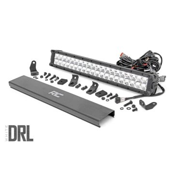 Chrome Series Led Light - 20 Inch - Dual Row - White Drl