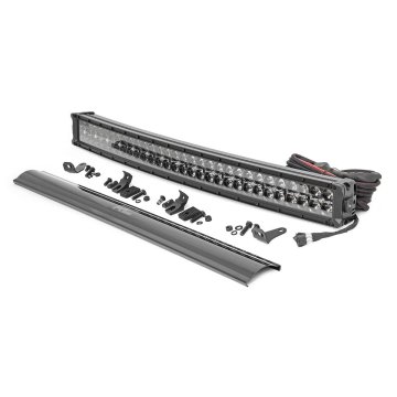 Black Series Led - 30 Inch Light- Curved Dual Row - White Drl