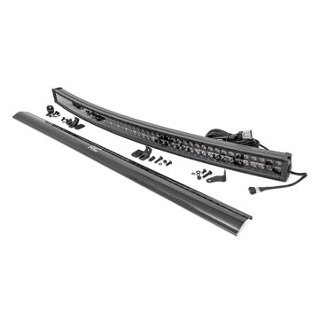 Black Series Led - 54 Inch Light- Curved Dual Row - White Drl