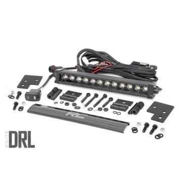 Polaris 12-inch Led Bumper Kit - Black Series W. White Drl (19-20 Ranger)