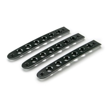 07-18 Jeep Jk 2-door Black Door Handles Inserts; 3-pieces