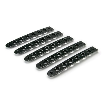 07-18 Jeep Jk 4-door Black Door Handles Inserts; 5-pieces