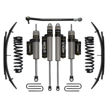 Icon 17-19 Ford F250/f350 4wd, 2.5" Lift, Stage 3 Suspension Sys W/ Leaf Spring