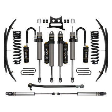 Icon 17-19 Ford F250/f350 4wd, 2.5" Lift, Stage 5 Suspension Sys W/ Leaf Spring