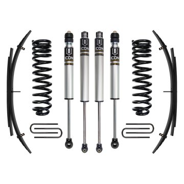 Icon 20-23 Ford F250/f350 4wd, 2.5" Lift, Stage 1 Suspension Sys W/ Leaf Spring