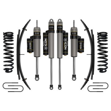 Icon 08-10 Ford F250/f350 4wd, 2.5" Lift, Stage 3 Suspension Sys W/ Leaf Spring