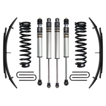 Icon 11-16 Ford F250/f350 4wd, 2.5" Lift, Stage 1 Suspension Sys W/ Leaf Spring