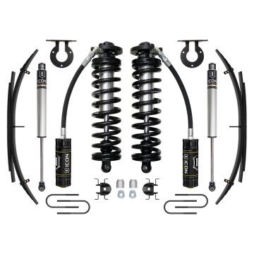 Icon 08-10 Ford F250/f350, 2.5-3" Lift, Stage 1 Coilover System W/ Leaf Springs