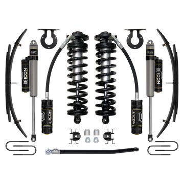 Icon 08-10 Ford F250/f350, 2.5-3" Lift, Stage 3 Coilover System W/ Leaf Springs