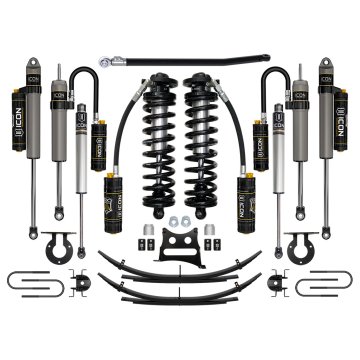 Icon 08-10 Ford F250/f350, 2.5-3" Lift, Stage 5 Coilover System W/ Leaf Springs