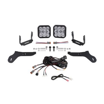 Diode Dynamics - SS5 Bumper LED Pod Light Kit for 2017-2020 Ford Raptor, Pro White Combo