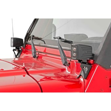 Light Mounts - Lower Windshield - Jeep Wrangler Tj 4wd (1997-2006)