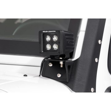 Led Light Mount - Lower Windshield - Pod - Jeep Wrangler Jk (07-18)