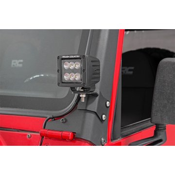 Led Light Mount - Lower A-pillar - Pod - Jeep Wrangler Tj (97-06)