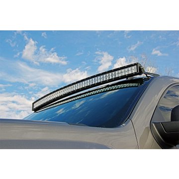 Gm 50-inch Curved Led Light Bar Upper Windshield Mounts (07-13 Pu/suv)