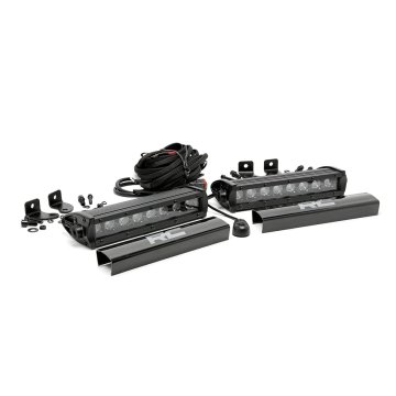 Black Series Led Light Bar - 8 Inch - Single Row Pair