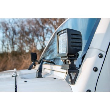 Light Mounts - Lower Windshield - Jeep Wrangler Jk (2007-2018)